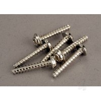 Screws, 3x18mm washerhead self-tapping (6 pcs)