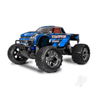 Stampede HD 1:10 Electric 2WD RTR Monster Truck, Blue (+ TQ 2-ch, XL-5, Titan 550, 7-Cell NiMH, 4A USB-C Charger)