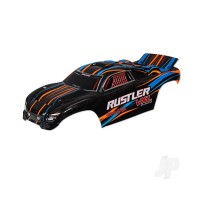 Body, Rustler VXL, Orange (painted, decals applied)