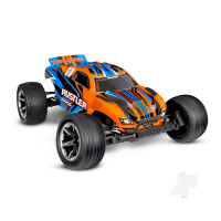 Rustler HD 1:10 2WD RTR Electric Stadium Truck, Orange (+ TQ 2-ch, XL-5, Titan 550, 7-Cell NiMH, 4A USB-C Charger, Clipless Body)
