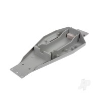 Lower Chassis (Grey) (166mm long battery compartment) (fits both flat and hump style battery packs) (use only with #3725R ESC mounting plate)
