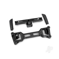 Latch, body mount, front (1), rear (1)/ latch mounts, front (left & right) (for clipless body mounting)