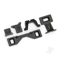 Body mounts (front & rear)/ spacer, front/ body mount bracket, rear (2) (for clipless body mounting) (fits #3695 or 9495 transmission)
