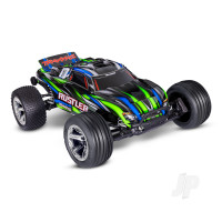 Rustler HD BL-2S 1:10 2WD RTR Stadium Truck, Green (+ TQ 2-ch, BL-2S, 3300kV, 2S LiPo, USB-C Charger, Clipless Body)
