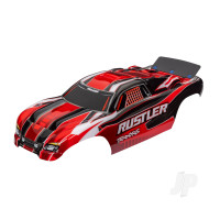 Body, Rustler (also fits Rustler VXL), Red (painted, decals applied, assembled with wing)