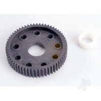 Differential gear (60-tooth) / PTFE-coated Differential bushing