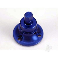 Blue-anodised, aluminium Differential output shaft (non-adjustment side)