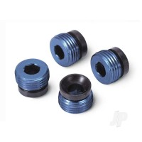 Aluminium caps, pivot ball (Blue-anodised) (4 pcs)