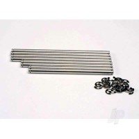 Suspension pin Set, stainless Steel (with E-clips)