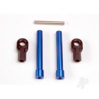 Bellcrank posts, aluminium (2 pcs) / steering link threaded rod (3x25mm) / Long rod ends (2 pcs)