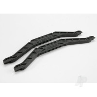 Chassis braces, lower (Black) (for Long wheelbase Chassis) (2 pcs)