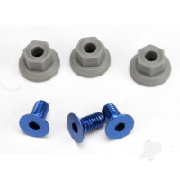 Wing mounting hardware, (4x8mmCCS (Aluminium) (3 pcs) / 4x7mm flanged NL (3 pcs))