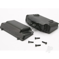 Battery Box, bumper (Rear) (includes battery case with bosses for wheelie bar, cover, and foam pad)