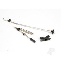 Linkage Set, throttle & brake (Jato) (includes servo horn, rod guides, brake spring, brake adjustment dial, rods (wires), throttle return spring, hardware)