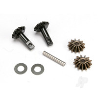 Gear Set, Differential (output gears (2 pcs) / spider gears (2 pcs) / spider gear shaft)