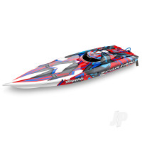 Spartan VXL 1:10 36in Electric Brushless Race Boat, Red (+ TQi 2-ch, TSM, VXL-6s marine, Velineon 540XL)