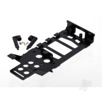 Main frame, battery holder (1pc) / canopy mounting posts (2 pcs) / screws (2 pcs)