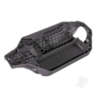 Chassis, Charcoal Grey (162mm long battery compartment) (fits flat style battery packs) (use only with #7430R front bulkhead & #6726X battery hold-down)