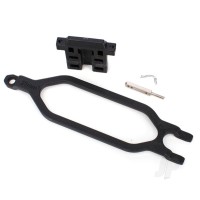 Hold down, battery / hold down retainer / battery post / angled Body clip (allows for installation of taller, multi-cell batteries)