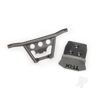 Bumper, front, skidplate, front (Black)