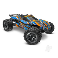 Rustler 4X4 HD VXL 1:10 4WD RTR Brushless Electric Monster Truck, Orange (+ TQi 2-ch, TSM, VXL-3s, Velineon 3500kV, Extreme HD Kit, Clipless ProGraphix Body)