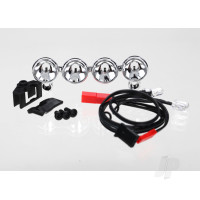 LED light bar (Chrome, 4 Clear lights)