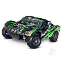 Slash 4X4 BL-2S 1:10 4WD RTR Short Course Truck, Green (+ TQ 2-ch, BL-2s, 3300kV, 2S LiPo, USB-C Charger, Clipless Body)