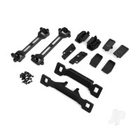 Body conversion kit, Slash 2WD (includes front & rear body mounts, latches, hardware) (for clipless mounting)