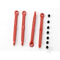 Toe link, Front & Rear (moulded composite) (Red) (4 pcs) / hollow balls (8 pcs)