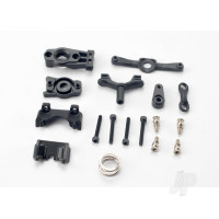 Steering arm (upper & lower) / steering link / servo horn / servo saver / servo saver spring / servo horn mount / ball stud (2 pcs) / shock mounts, Front & Rear / 2.5x18mm CS (4 pcs)