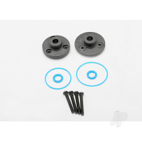Cover plates, Differential (Front or Rear) / gaskets (2 pcs) / o-rings (2 pcs) / 2x14mm BCS (4 pcs)