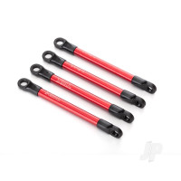 Push rods, aluminium (Red-anodised) (4 pcs) (assembled with rod ends)