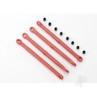Toe link, Front & Rear (moulded composite) (Red) (4 pcs) / hollow balls (8 pcs)
