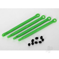 Toe link, Front & Rear (moulded composite) (Green) (4 pcs) / hollow balls (8 pcs)