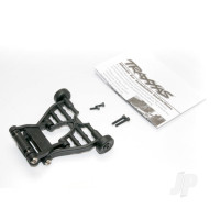 Wheelie bar, assembled