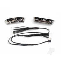 LED lights, light harness (4 Clear, 4 Red) / bumpers, Front & Rear / wire ties (3 pcs) (requires power supply #7286)