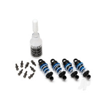 Shocks, aluminium (Blue-anodised) (assembled with springs) (4 pcs)