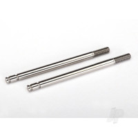 Shock shafts, Steel, Chrome finish (2 pcs)