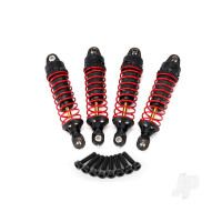 Shocks, GTR Hard-anodised, PTFE-coated aluminium bodies with TiN shafts (fully assembled with springs) (4 pcs) / 2.5x10mm CS (8 pcs)