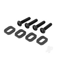 Washers, motor mount, steel (4), 4x18mm BCS (4)