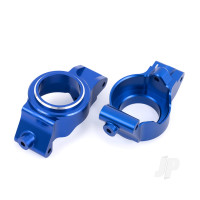 Caster blocks (c-hubs), 6061-T6 aluminium (Blue-anodised), left & right