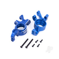 Steering blocks, 6061-T6 aluminium (Blue-anodised), left & right