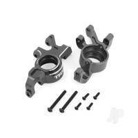 Steering blocks, 6061-T6 aluminium (Grey-anodised), left & right