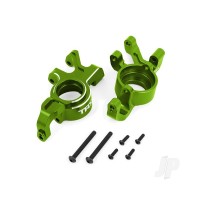 Steering blocks, 6061-T6 aluminium (Green-anodised), left & right