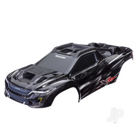 Body, XRT Black (painted, decals applied) (assembled with front & rear body supports for clipless mounting, roof & hood skid pads)