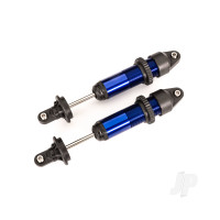 Shocks, GTX, medium (aluminium, Blue-anodised) (fully assembled without springs) (2 pcs)