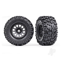 Wheels & Tyres, Assembled, Glued (XRT Race Black wheels, Maxx AT Tyres, foam inserts) (left & right)
