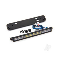LED light bar, Rear, Red (with White reverse light) (high-voltage) (24 Red LEDs, 24 White LEDs, 100mm wide)/ light bar mount (fits Maxx, Maxx Slash, X-Maxx, or XRT)