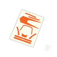 Decals, high visibility, Orange