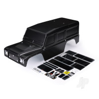 Body, Land Rover Defender, Black (painted) / decals